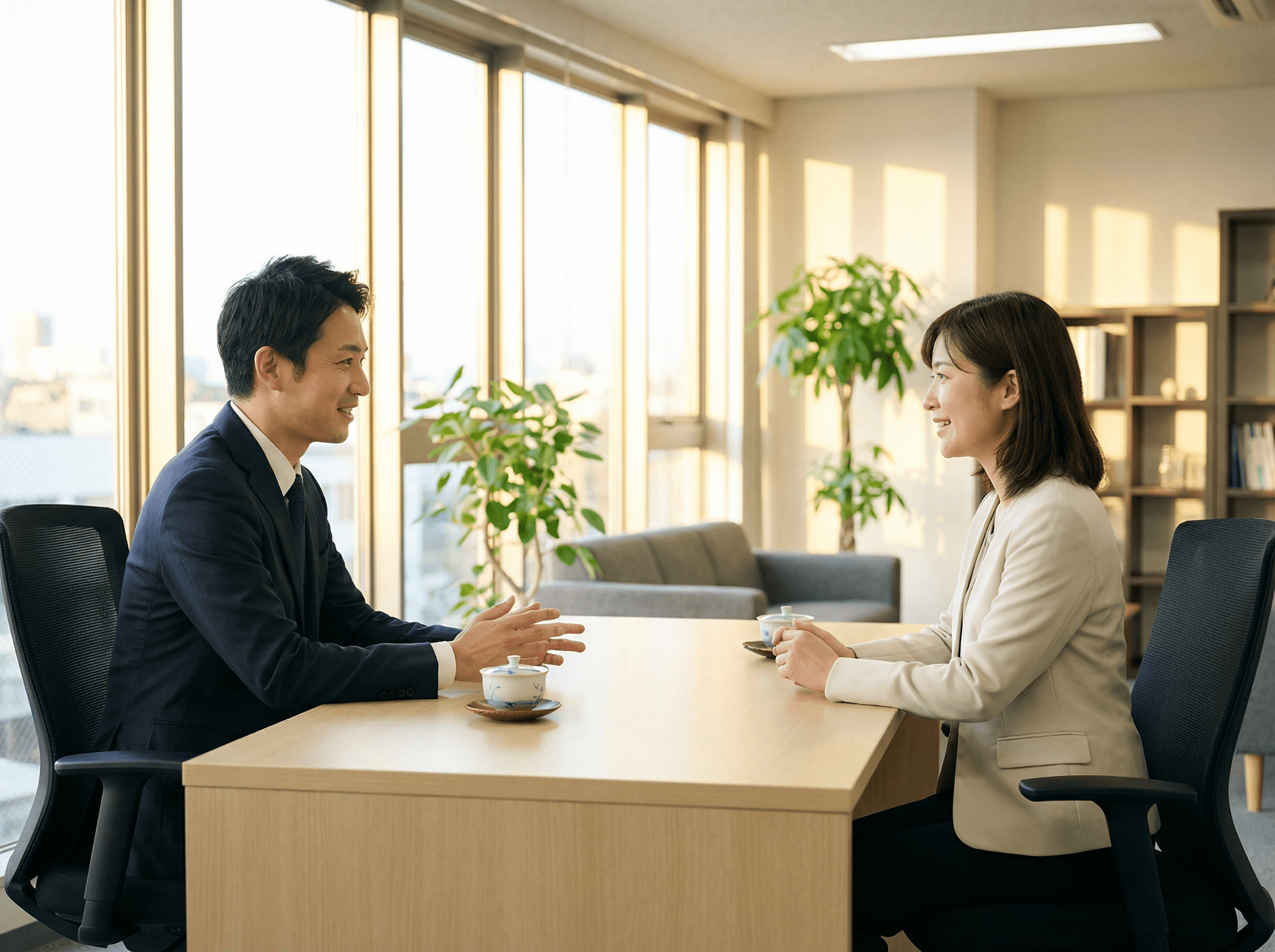 面接支援の様子